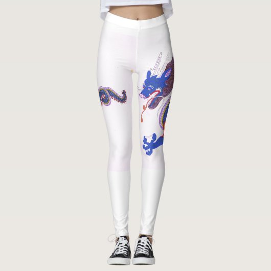Leggings Azure Guardian-Japanese Dragon of the Eastern Sky (Devant)
