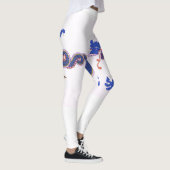 Leggings Azure Guardian-Japanese Dragon of the Eastern Sky (Droite)