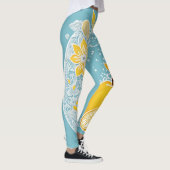 Leggings Baby blue soft pastels AI art  (Droite)