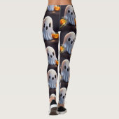 Leggings Baby Ghost Déplaisant mignon caractère Halloween (Dos)