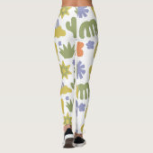 Leggings Baby shower personnalisé en bleu jaune vert (Dos)