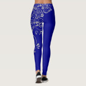 Leggings Bachelorette mariée à être bleu (Dos)