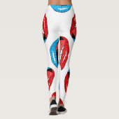 Leggings Badges de patchs de dessin : Retro Pop (Dos)