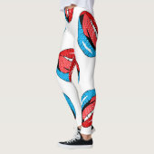 Leggings Badges de patchs de dessin : Retro Pop (Gauche)