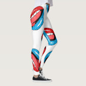 Leggings Badges de patchs de dessin : Retro Pop (Droite)