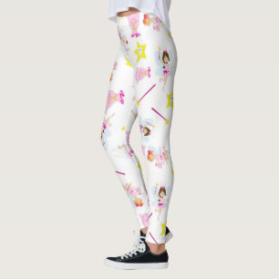 Leggings Baguette Magique Joliment Dent Blanche Fée Des Den
