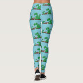 Leggings Baguettes mignonnes grillant des marshmallows dess (Dos)