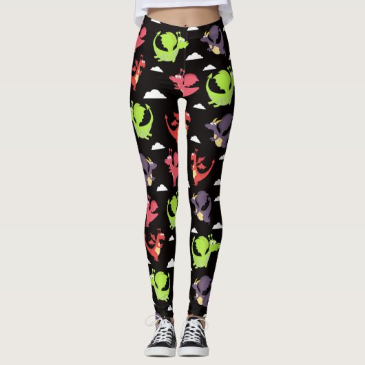 Leggings Baguettes volantes mignonnes (Devant)