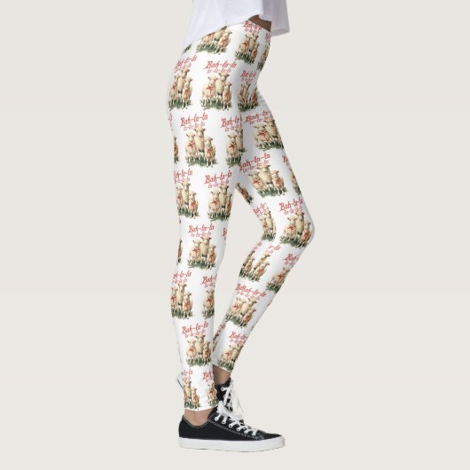 Leggings Bah La La Cute Retro Noël Moutons (Droite)
