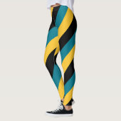 Leggings "Bahamas Pride Stripes" Patriotique (Gauche)