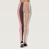 Leggings Baies Abstraites roses et beiges (Dos)