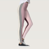 Leggings Baies Abstraites roses et beiges (Droite)