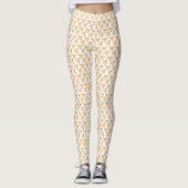 Leggings Baies blanches rouges naturelles Flux Feuilles ora (Devant)