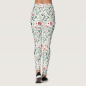 Leggings Baies de houx rouges de Noël (Dos)