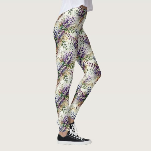 Leggings baies pourpres et vignes (Droite)