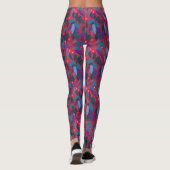 Leggings Baies rouges Motif floral minimal Botanique simple (Dos)
