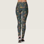 Leggings Bain chaud Capybara avec Yuzu Fruit  (Dos)
