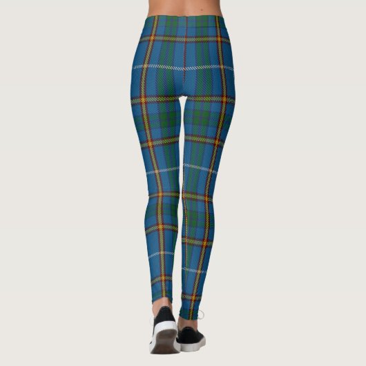 Leggings Bain clan Scottish Tartan Plaid Pattern (Dos)