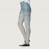 Leggings Baiser de la vague de cristal #1 #océan #mur #déco (Gauche)