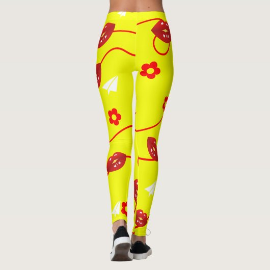 Leggings Baisers adorables partout dans le design (Dos)