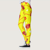 Leggings Baisers adorables partout dans le design (Gauche)