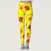 Leggings Baisers adorables partout dans le design (Devant)