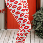 Leggings Baisers mignons rouge à lèvres sur les pattes blan<br><div class="desc">Beaucoup de rouge à lèvres baisent sur ces jambes. Convient à porter le jour de l'amour - qui dans mon livre est tous les jours. Les baisers doivent être partagés - ne les gardez pas tous à vous.</div>