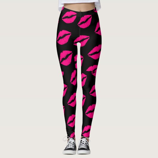 Leggings Baisers Saint Valentin 2024 st valentine (Devant)