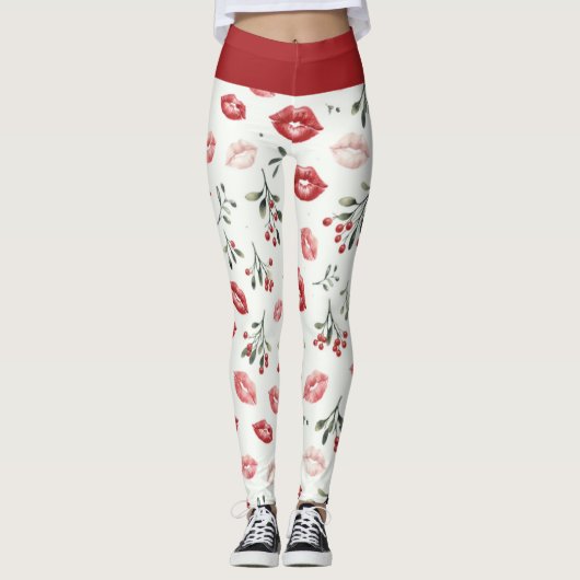 Leggings Baisers sous le gui (Devant)