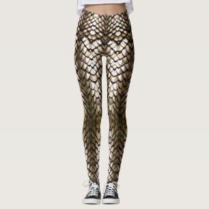 Leggings balance de dragon d'or