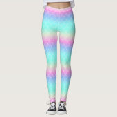 Leggings Balances de sirène arc-en-ciel (Devant)