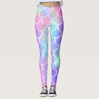 Leggings Balances de sirène arc-en-ciel pétillantes