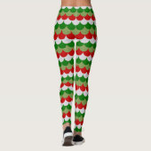Leggings Balances de sirène de Noël Étincelle Motif de vaca (Dos)