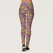 Leggings Balances violettes et vertes (Dos)