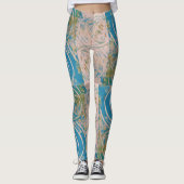 Leggings Balayage bleu (Devant)