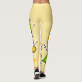 Leggings Balayage en tranche orange (Dos)