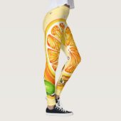 Leggings Balayage en tranche orange (Droite)