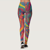 Leggings Balayage psychédélique (Dos)