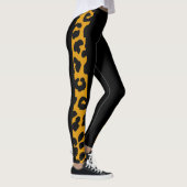Leggings Balck And Gold Leopard Safari Pattern (Droite)