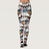 Leggings Bald Eagle motif moderne et unique symbole USA (Dos)