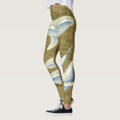 Leggings Baleines bleues Famille Olive Green (Gauche)
