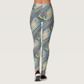 Leggings baleines bleues nageant (Dos)