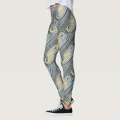 Leggings baleines bleues nageant (Gauche)