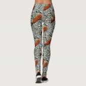 Leggings baleines brunes nageant gris (Dos)