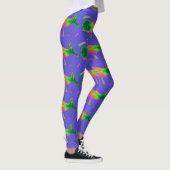 Leggings baleines multicolores bleu (Droite)