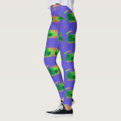 Leggings baleines multicolores bleu (Gauche)