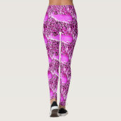 Leggings baleines nageantes rose (Dos)