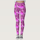 Leggings baleines nageantes rose (Devant)