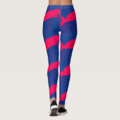 Leggings baleines roses bleu (Dos)