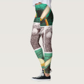 Leggings Ball de golf et putter en vert (Gauche)